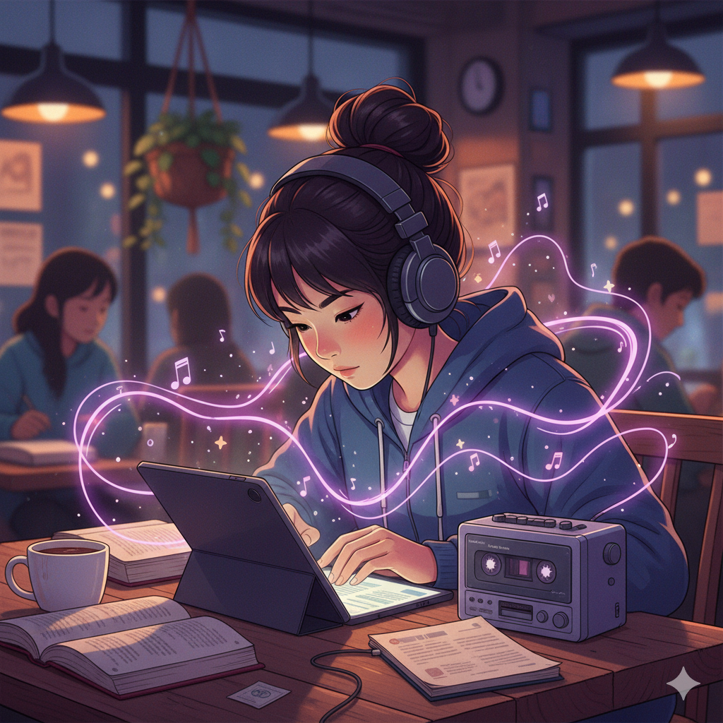 Musik Lo-Fi dan Studi: Mengapa Genre Ini Menjadi Soundtrack Wajib Mahasiswa Asia Saat Belajar.